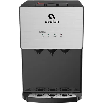 3-температурный Самоочищающийся дозатор воды Avalon Premium без бутылок на столешнице - Нержавеющая сталь