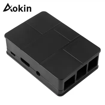 Aokin для Raspberry Pi 3 Model B ABS Чехол Черный Профессиональный ABS Пластиковый Бокс Для Raspberry Pi 3 Model B + с Радиатором