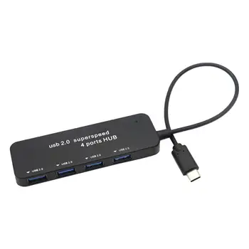 USB-разветвитель, надежный 480 Мбит /с, 4-в-1, USB-разветвитель, компактная док-станция расширения