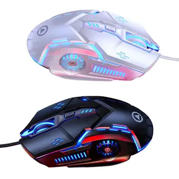 Беспроводная игровая мышь Rondaful Keymute, 7 цветов, дышащий свет, DPI, переключение клавиш для ноутбуков, мышь для профессионального геймера