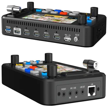 Панель станции переключения вещания, Мультикамерный видеомикшер, HDMI USB LAN для управления камерой в режиме прямой трансляции